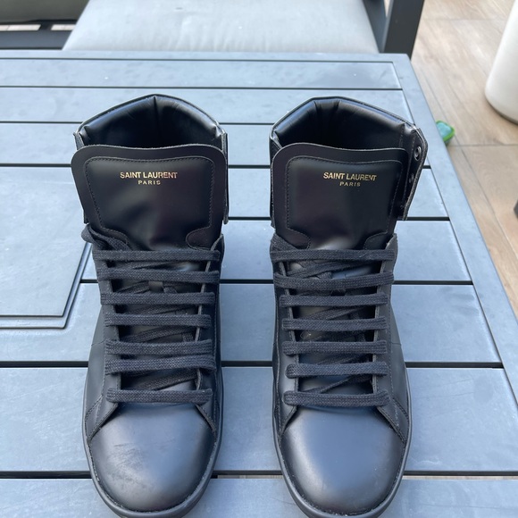 Black Saint Laurent High Tops Size 11 US / 45 EUR - Picture 4 of 12
